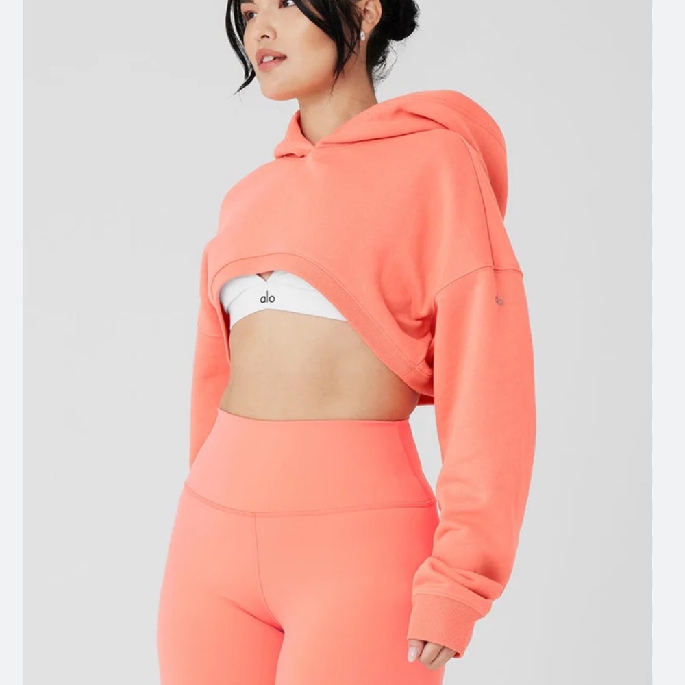 ALO Cropped Shrug it Off Hoodie